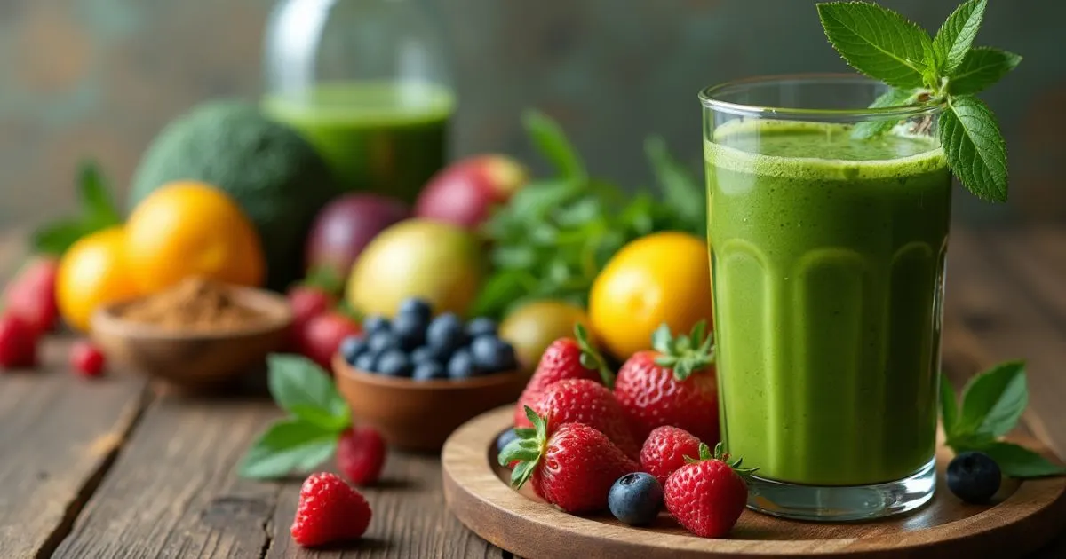 green protein shake