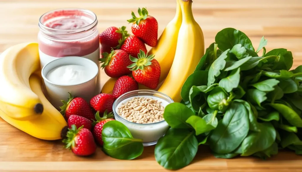 banana strawberry smoothie protein
